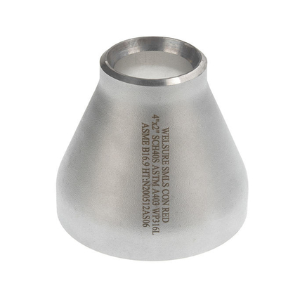 ISO PED 2-25mm Welded Pipe Fittings  2&quot;X4&quot; 304 316L Ss Concentric Reducer