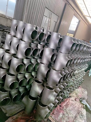 Q235 Q215 Carbon Steel Tee ANSI A234 WPB 1/8&quot; To 2&quot; Hot Galvanizing