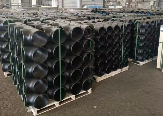 Jis Standard Butt Welded Pipe Fittings Black Painting Q235 Elbows