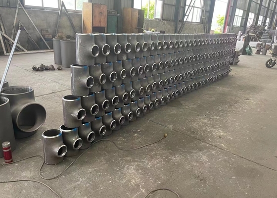 Asme B16.9 Astm A 234 Wpb Reducing Tee Fitting Butt Weld Wp304/L 316/L S2205 S32750