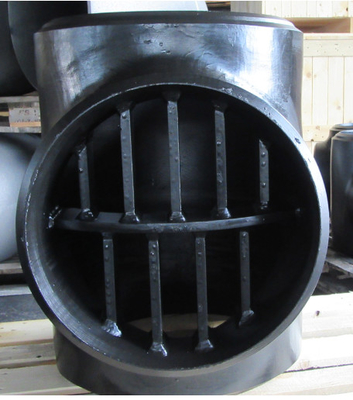 A234 Wpb Carbon Steel Seamless Pipe Fittings 150mm  Reducing  Barred Tee