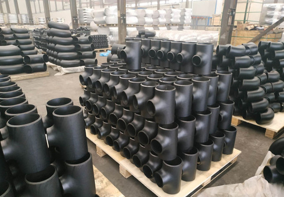 ASME B16.9 A234WPB Carbon Steel Reducing Tee DIN2615 Butt Weld Anti Rust Oil