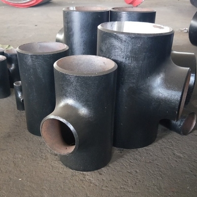 DIN2615 Carbon Steel Tee Sch20 Sch10 Dn15-Dn1200 STD Black Painting