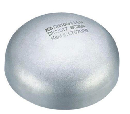 2mm-300mm 304 Stainless Steel Buttweld Caps For Petrochemical Industry