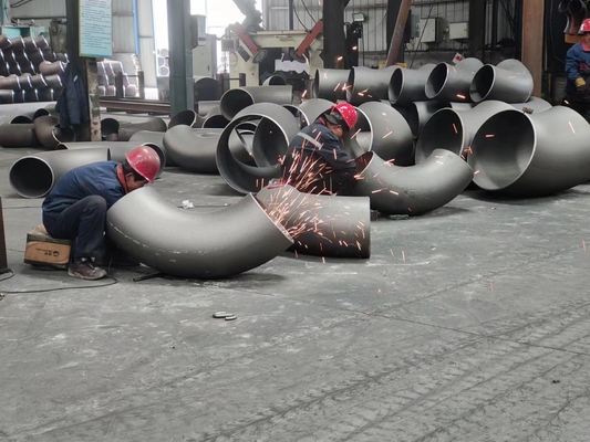 DN10~DN1200 1.5D Welded Pipe Fittings MS Long Radius Elbow STD 90 Degree