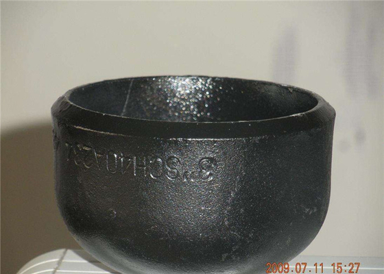A420 WPL6 Carbon Steel Pipe Cap SCH80 Black Gray A234 WP12 Wear Resisting