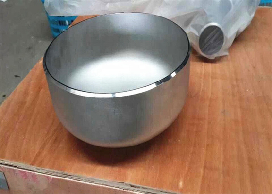 SCH30 SCH40 Stainless Steel Pipe Cap Sandblasting 4 Inch ANSI