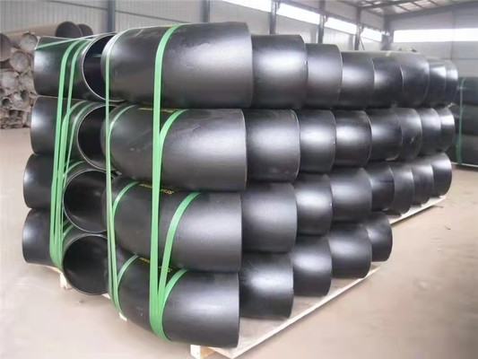 1.5D Long Radius Pipe Elbow Seamless Pipe Fittings STD ASME A234 SCH40 MS Black Painted