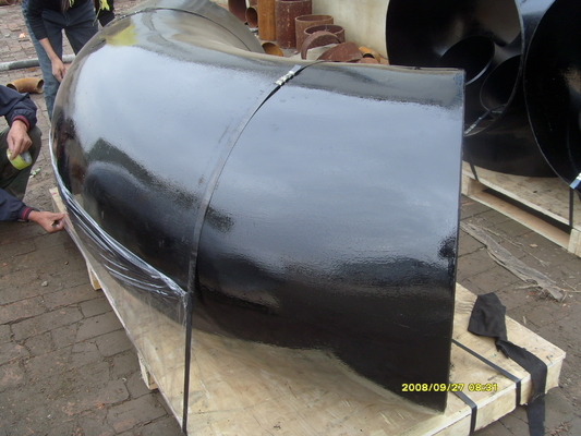 Casting 24 Inch Schedule 40 Pipe Bends 90 Degree Black Painting