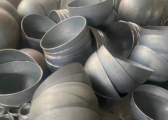 Heat Treatment A53 A369 Welded Pipe Cap Fitting Sch10 Anti Rust Coated
